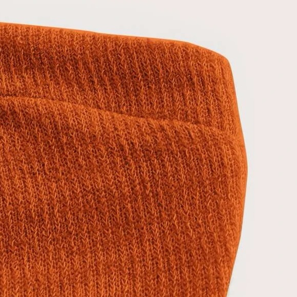 Two piece terracotta set with straight leg pants and tube top - Picture 2 of 4